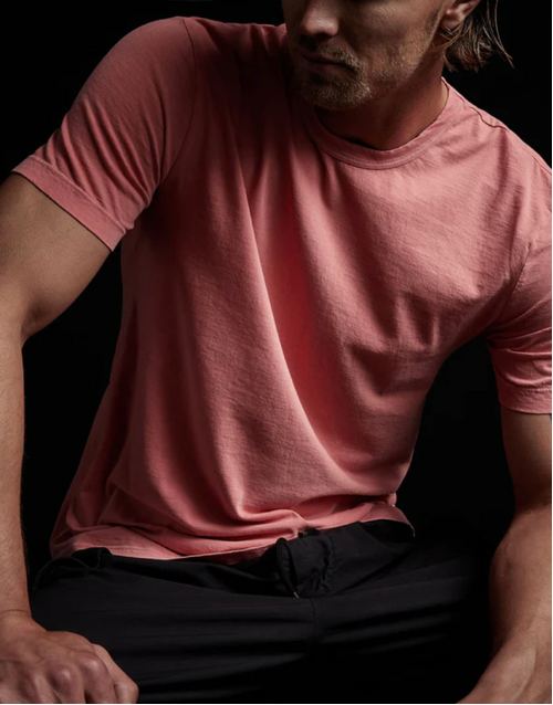 JAMES PERSE | Short Sleeve Cotton T-shirt | Flamingo Pigment
