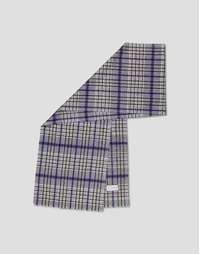 ROBINSON MAN | Superfine Cashmere Scarf | Blue Check