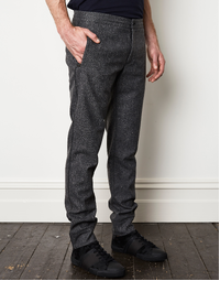 Bikkembergs Grey Wool Blend Trousers