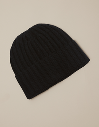 ROBINSON MAN | Beanie Ribbed Hat | Black