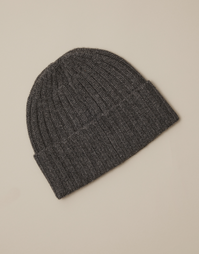ROBINSON MAN | Beanie Ribbed Hat | Charcoal