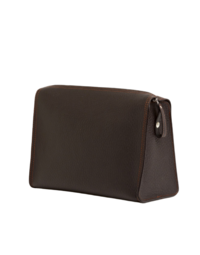 F.HAMMANN | Leather Toiletry Bag | Dark Brown