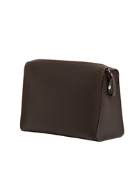 F.HAMMANN | Leather Toiletry Bag | Dark Brown