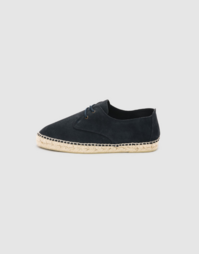 Men's Espadrille Leather Shoe Navy 41
