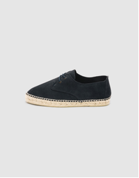 Men's Espadrille Leather Shoe Navy 41