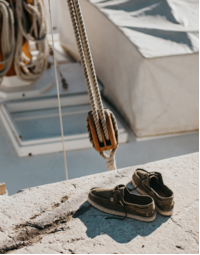 Men's Nautical Port Espadrille Leather Shoe Khaki 42