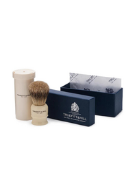 TRUEFITT & HILL | Tube Traveller | Super Badger Shaving Brush Ivory