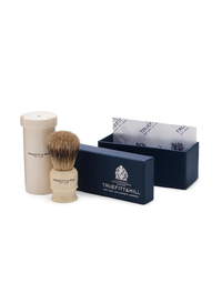 TRUEFITT & HILL | Tube Traveller | Super Badger Shaving Brush Ivory