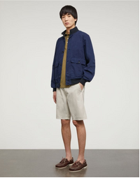 Aspesi Bermuda Cotton Gabardine Chino Shorts Ghiacco 52