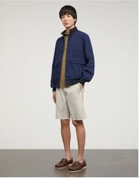 Aspesi Bermuda Cotton Gabardine Chino Shorts Ghiacco 52