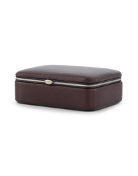 F.HAMMANN | Leather Cufflink Box Small | Marsala