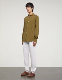 Garment Dyed Cotton Jersey Shirt Military (XL)