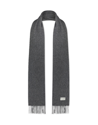 ROBINSON MAN | Woven Cashmere Scarf with Tassels | Grey