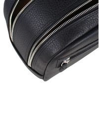 F.HAMMANN | Leather Toiletry Bag | Black