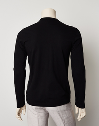 Long Sleeve Crew Neck Black 1