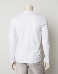 Long Sleeve Crew Neck White 1