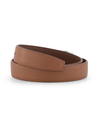 Jean Rousseau Paris | Classic Leather Belt Tan Embossed Calf
