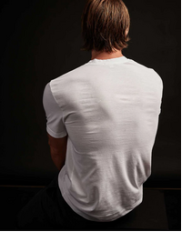 JAMES PERSE I V-Neck Cotton T-shirt I White