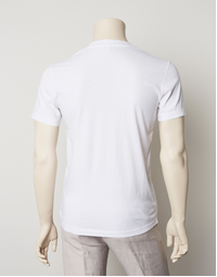 Short Sleeve V-Neck White 3