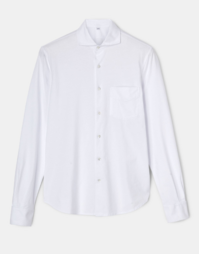 ASPESI - Garment dyed cotton jersey shirt