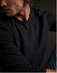 JAMES PERSE | Long Sleeve Cotton T-shirt | Deep