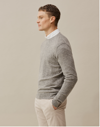 Ernest Classic Crew in Mid Grey Small