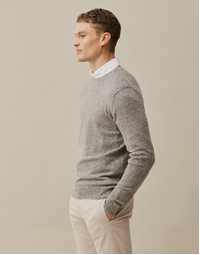 Ernest Classic Crew in Mid Grey Small
