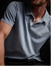 JAMES PERSE | Supima Cotton Jersey Polo | Bluestone 