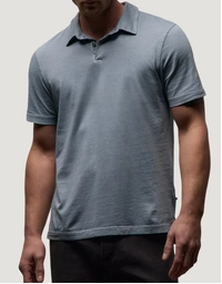 Sueded Jersey Polo Bluestone Pigment (1)