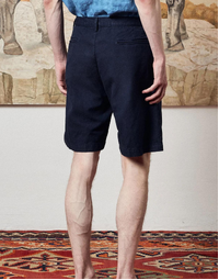 Vela Cotton Linen Shorts T2159 Blue (48)