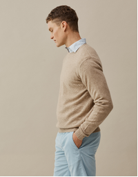 Ernest Classic Crew in Oat Large