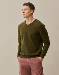Biton Classic V Neck Fern Small