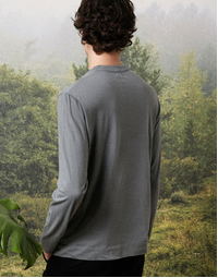Hawai Henley T-Shirt J0084 Smoke (L)