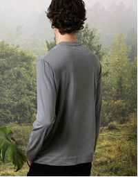 Hawai Henley T-Shirt J0084 Smoke (L)
