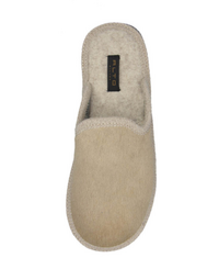 Alto Milano| Furia | Hair on Hide Slippers Sand