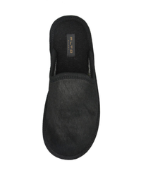 Alto Milano Furia Hair on Hide Slippers Black