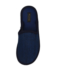 Alto Milano Seba Wool Slippers without Back Blue