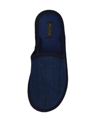 Alto Milano Seba Wool Slippers without Back Blue