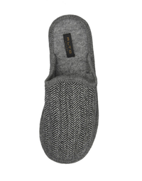 Alto Milano Seba Wool Slippers without Back Mid-Grey