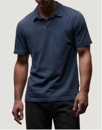 Sueded Jersey Polo Lake Pigment (1)