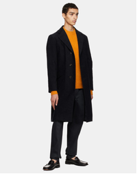 Franz Moleskin Cotton Coat Black Navy (L)