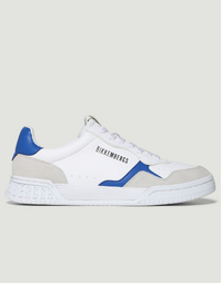 Men's Shaq Lace Up Sneakers in White with Blue Size 40