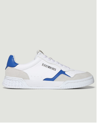 Men's Shaq Lace Up Sneakers in White with Blue Size 40