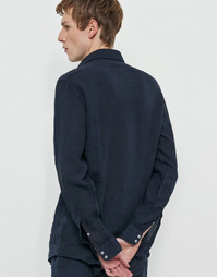 Canary Round Collar Shirt T0033 Blue (L)