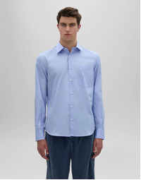 Sedici Classic Cotton Poplin Shirt Sky Blue (40)