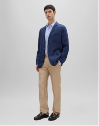 Lightweight Linen Samuraki Jacket Blue (L)