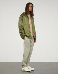 Linen Garment Dyed Trousers Khaki (44)