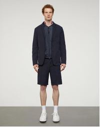 Bowl Chino Shorts in Lyocell Navy (50)
