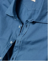 Genova Cotton Voile Shirt T0278 Oltremare (S)