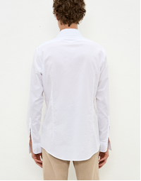 Genova Classic Cotton Shirt T4315 Bianco (S)